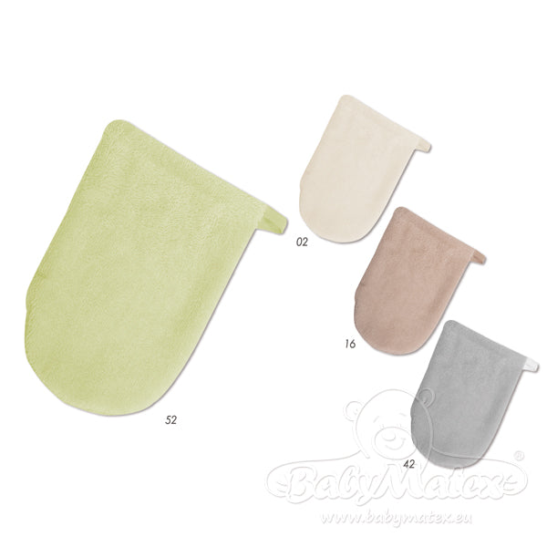 MATEX bambusz-pamut frottír fürdetőkesztyű – 22 × 15 cm