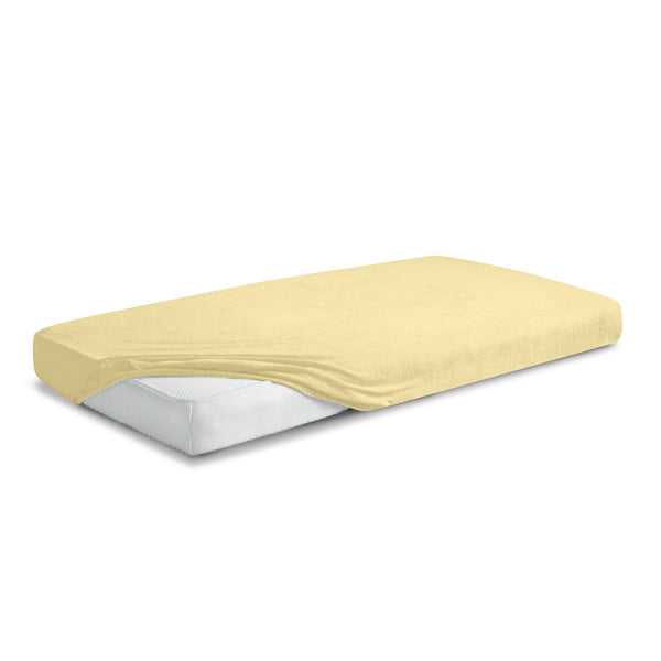 MATEX FROTTE PREMIUM gumis frottír lepedő 70×140 cm – Sárga