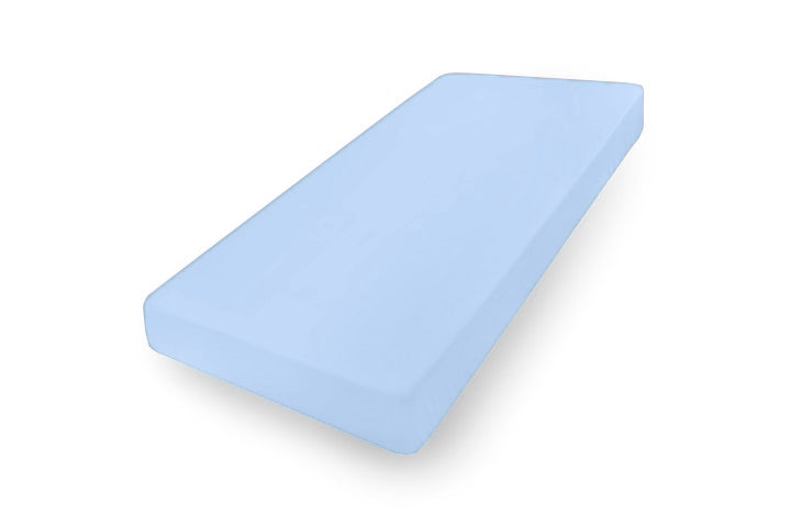 Matex Jersey vízhatlan, légáteresztő gumis lepedő – Kék, 60 × 120 cm