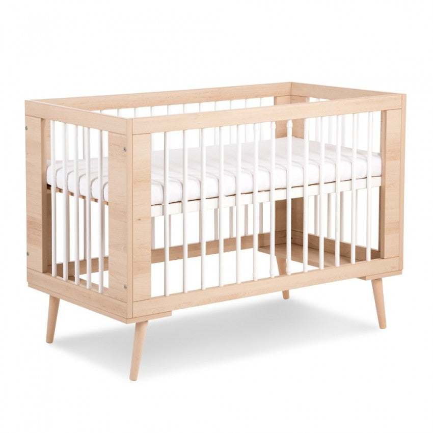 KLUPS Sofie babaágy 120 × 60 cm – bükk–fehér