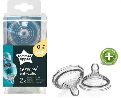 Tommee Tippee Advanced Anti-Colic változó átfolyású cumisüveg-cumi 0 hó+ – 2 db