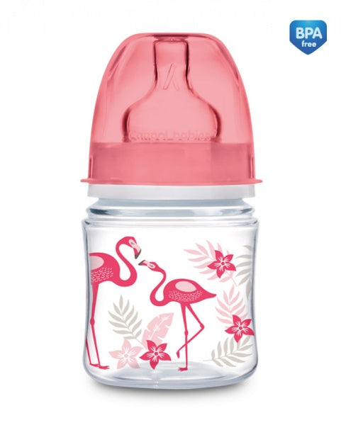 Canpol babies széles nyakú anti-colic cumisüveg 120ml EasyStart Jungle /koral
