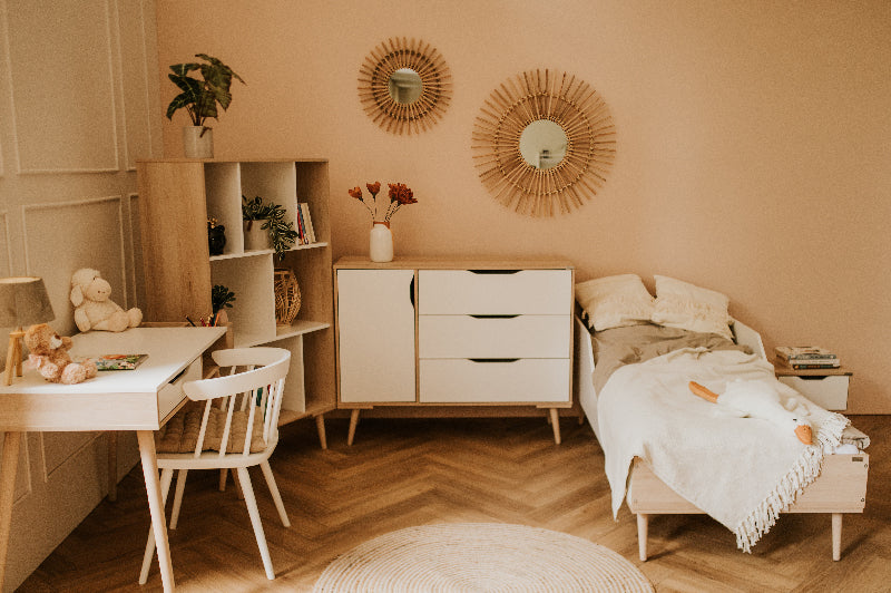 KLUPS Sofie ifjúsági ágy 180 × 80 cm – bükk–fehér