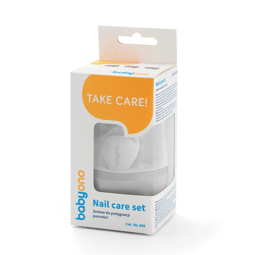 BabyOno TAKE CARE babamanikűr készlet csecsemőknek – szürke