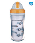 Canpol babies kulacs lehajtható szilikon szívószállal 260ml autók