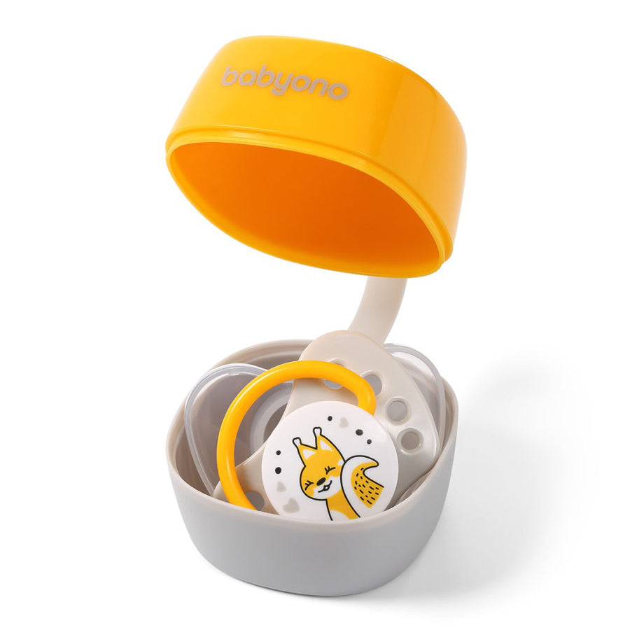 BabyOno NATURAL NURSING cumitartó tok – sárga