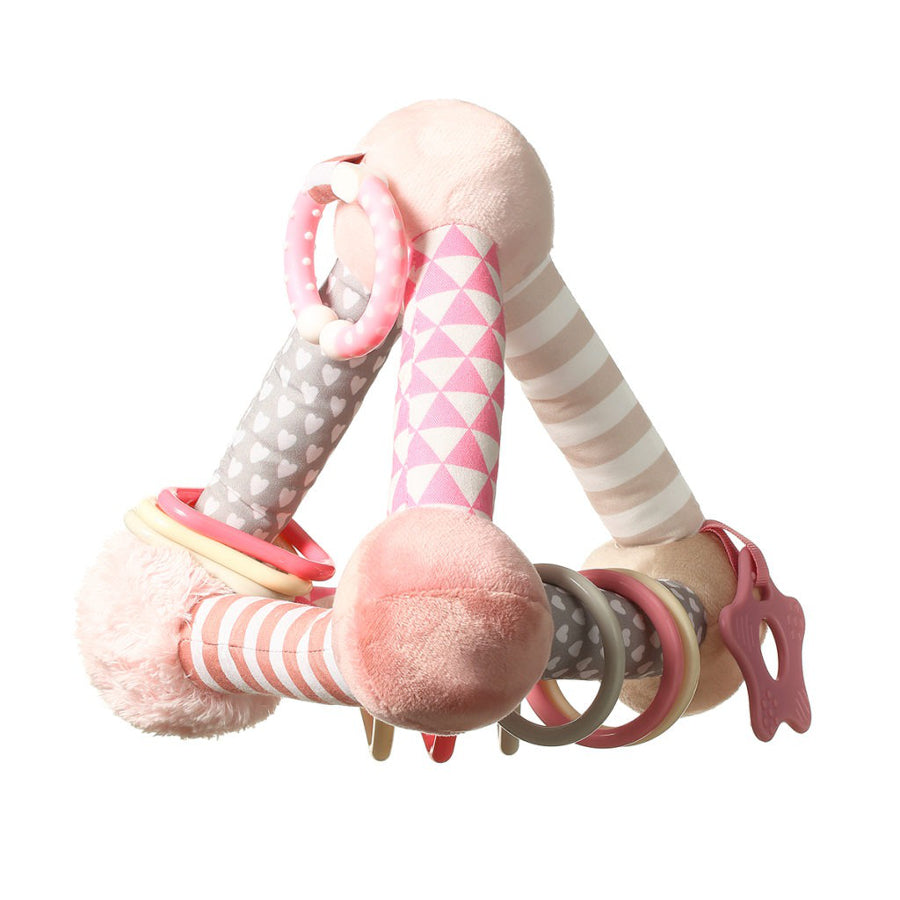 BabyOno Tiny Yoga Pink Pyramid fejlesztő játék