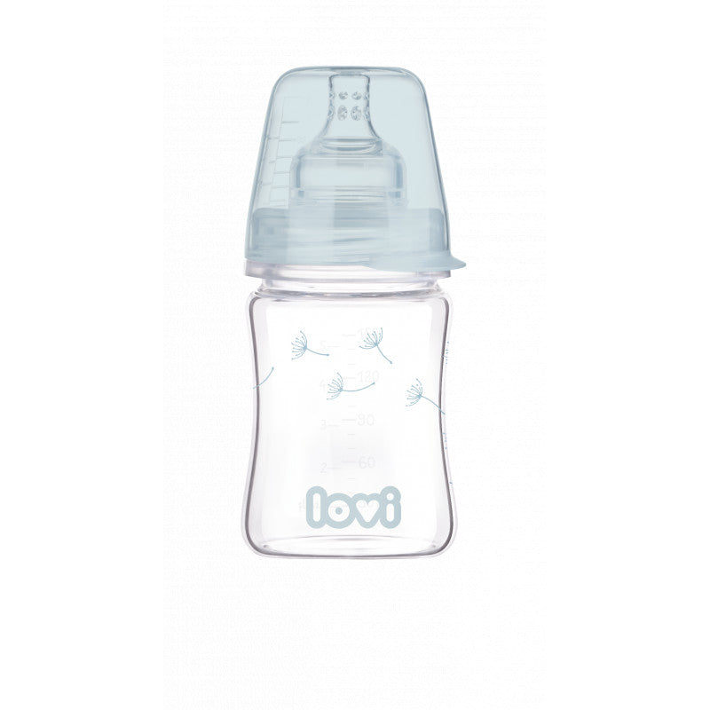 LOVI Diamond Glass üveg cumisüveg 150 ml Botanic