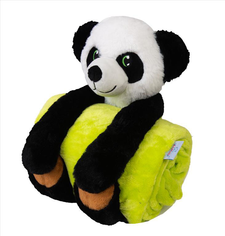 MATEX Carol babatakaró panda plüssfigurával – 85 × 100 cm