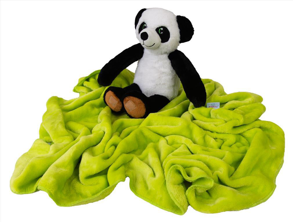 MATEX Carol babatakaró panda plüssfigurával – 85 × 100 cm