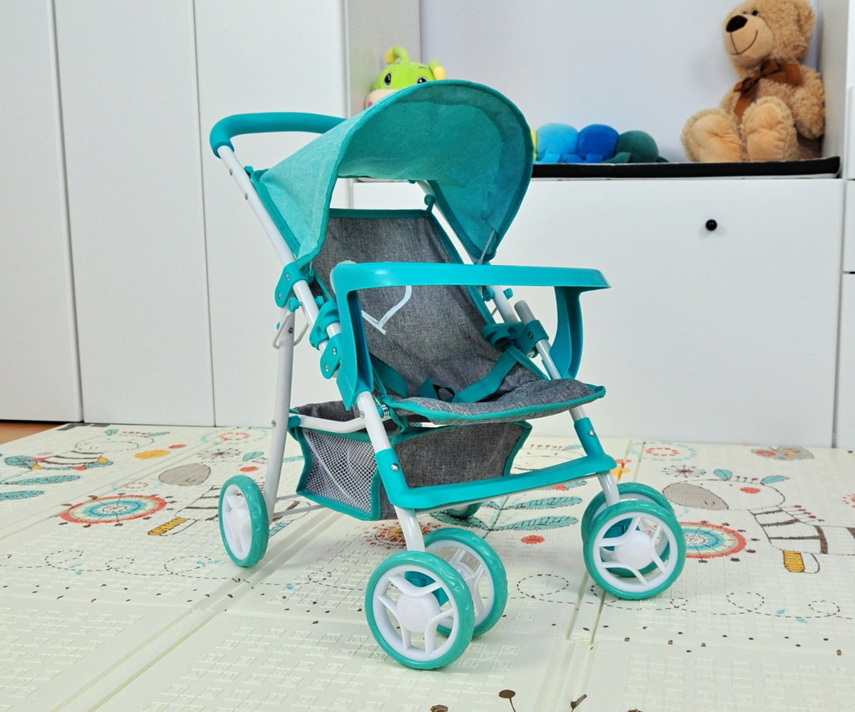 MILLY MALLY Kate Prestige játék babakocsi levehető tálcával – Menta