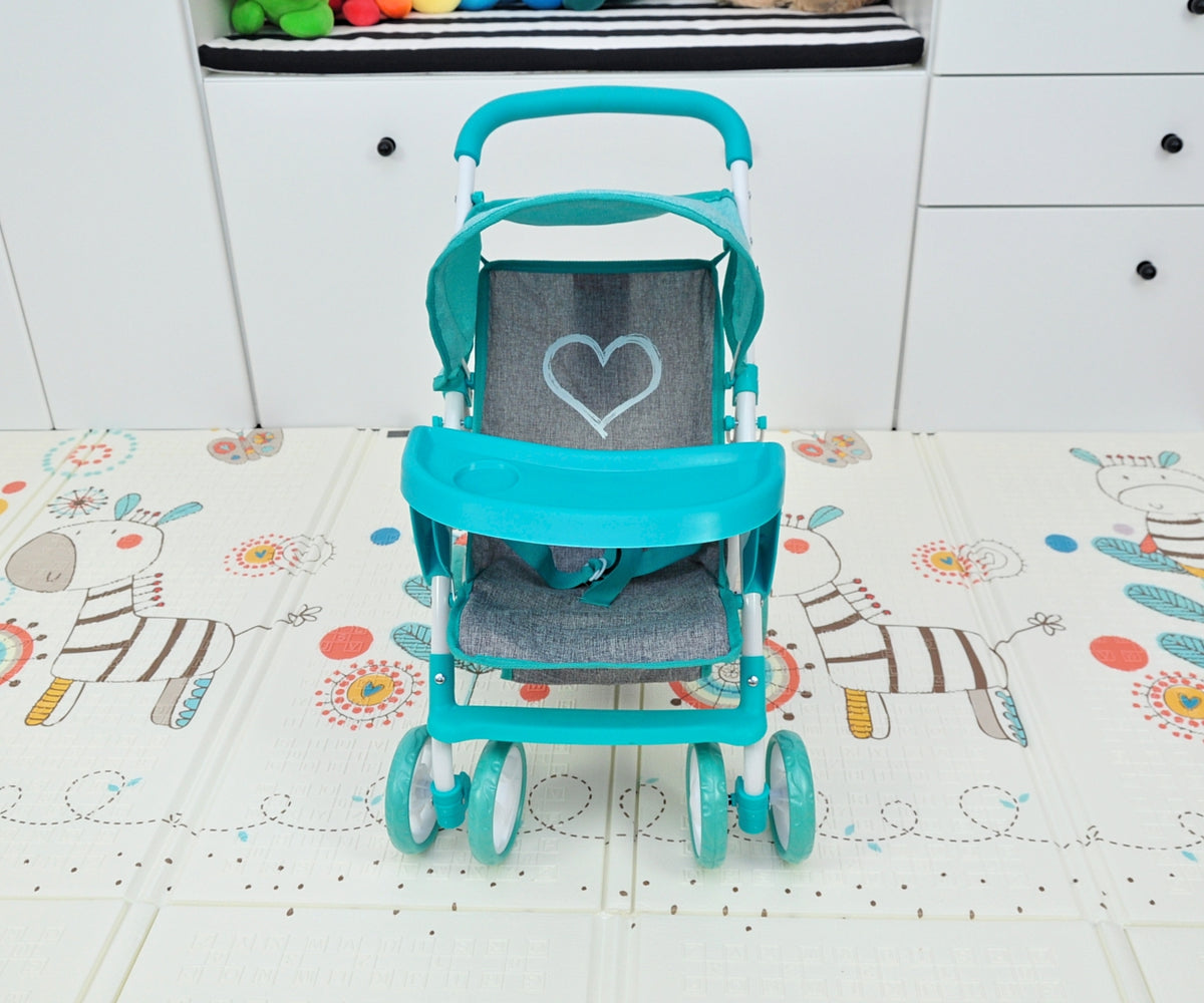 MILLY MALLY Kate Prestige játék babakocsi levehető tálcával – Menta