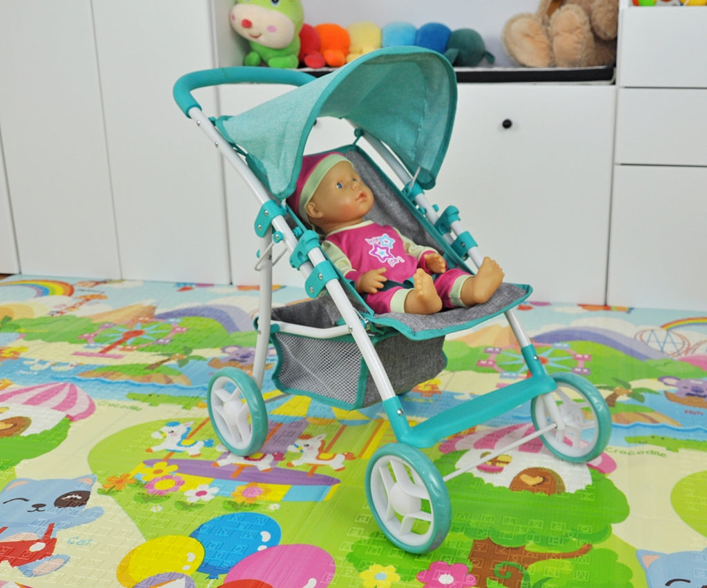 MILLY MALLY Natalie Prestige játék babakocsi – Menta
