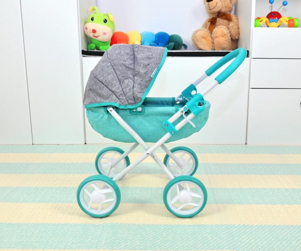 MILLY MALLY Dori Prestige mély játék babakocsi – Menta