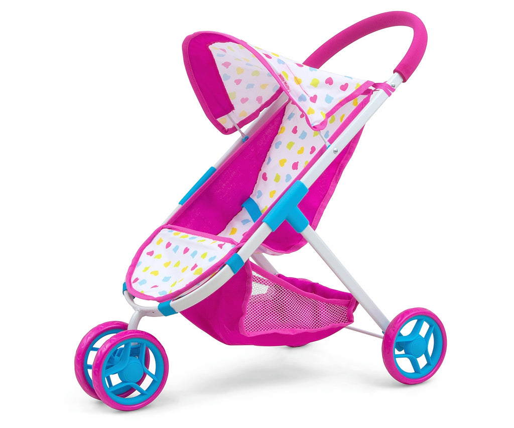 Milly Mally Susie Candy háromkerekű játék babakocsi babákhoz – 50 cm-ig
