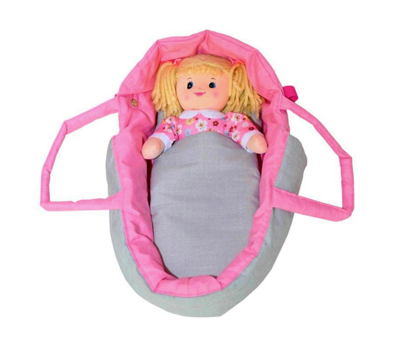 Milly Mally Alice játék babakocsi kivehető mózeskosárral – Prestige Pink