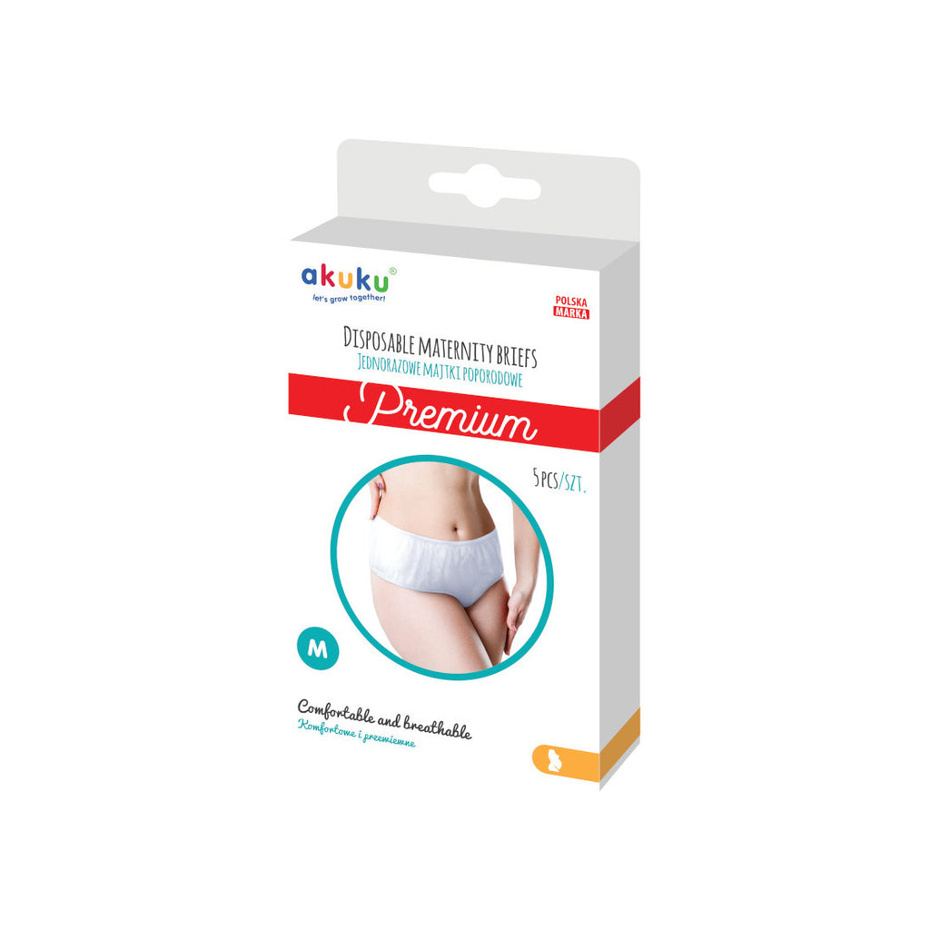 AKUKU Premium eldobható szülés utáni bugyi – M, 5 db