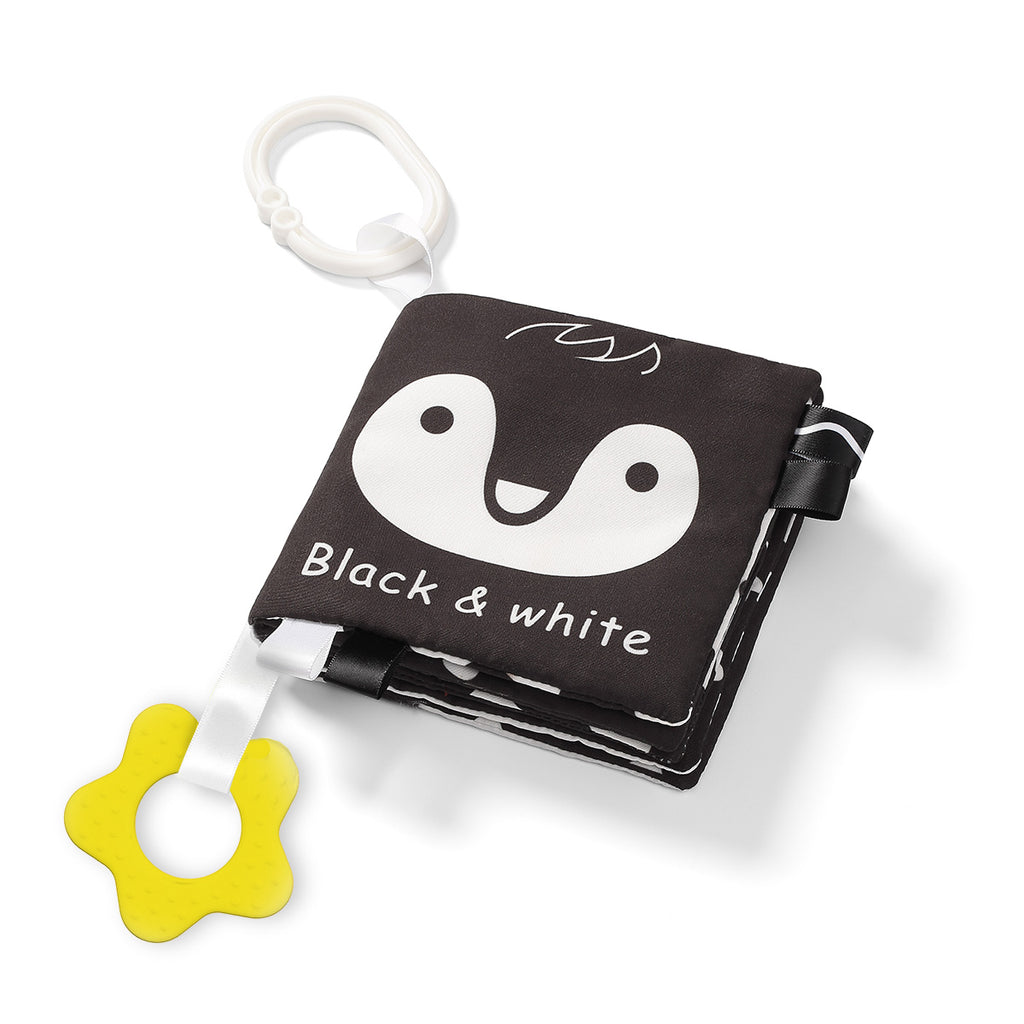 BabyOno BLACK&WHITE kontrasztos szenzoros babakönyv