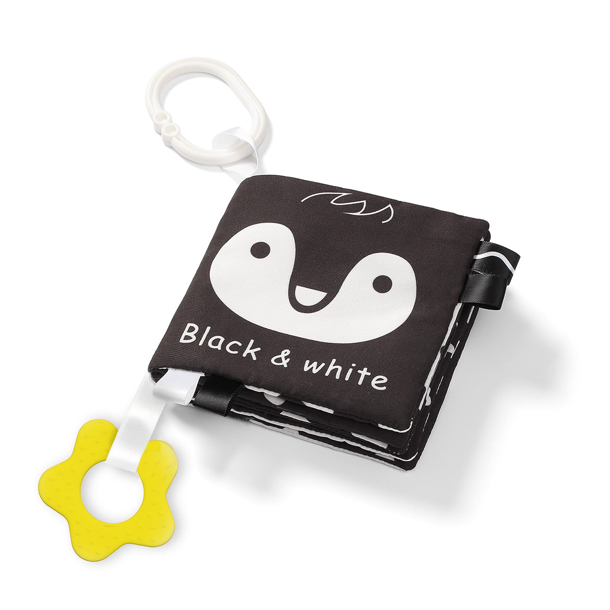 BabyOno BLACK&WHITE kontrasztos szenzoros babakönyv