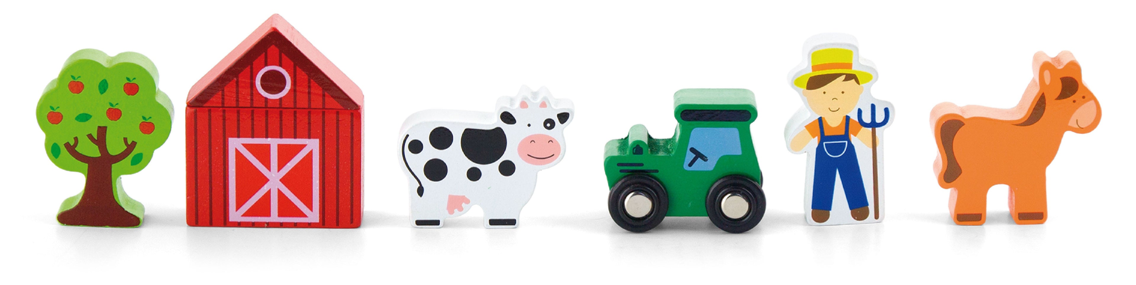 Viga fa figurakészlet – Farm