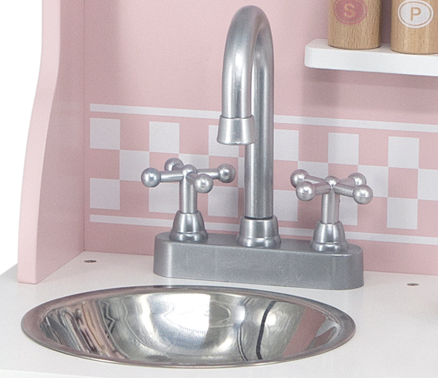 Viga PolarB fa gyerekkonyha kiegészítőkkel – Silver Pink