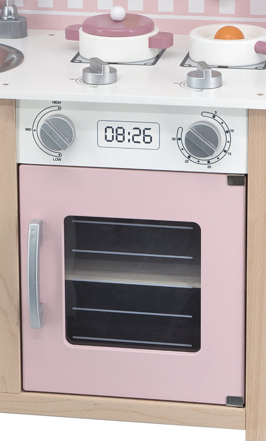 Viga PolarB fa gyerekkonyha kiegészítőkkel – Silver Pink