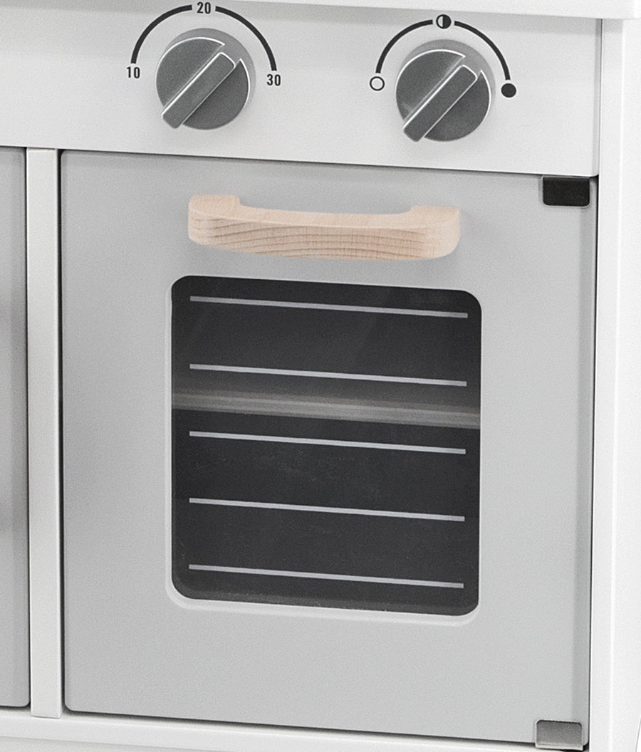 Viga PolarB fa gyerekkonyha kiegészítőkkel – Eco Grey