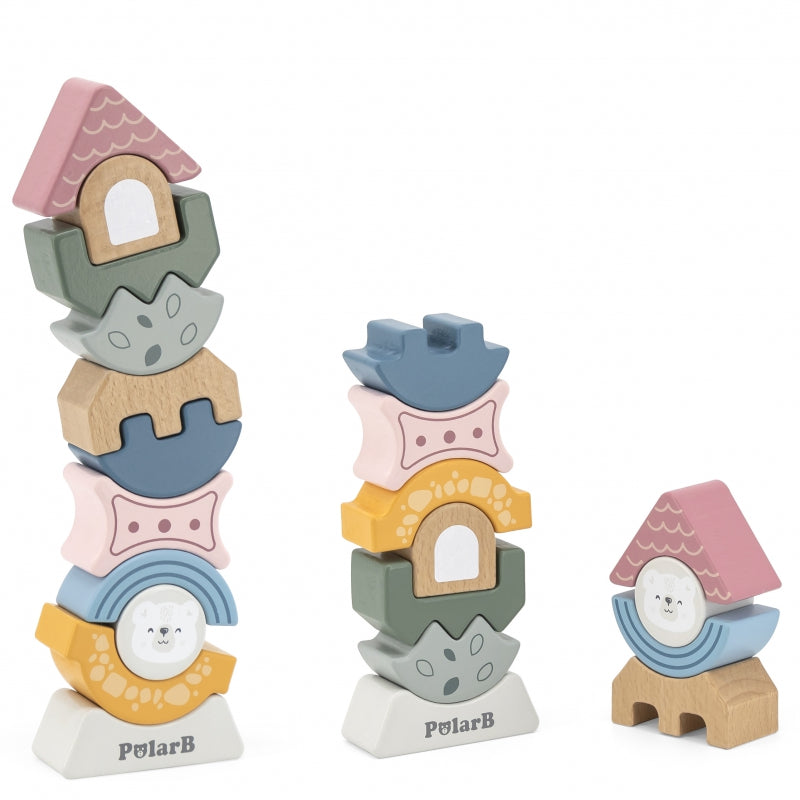 Viga PolarB fa toronyépítő puzzle