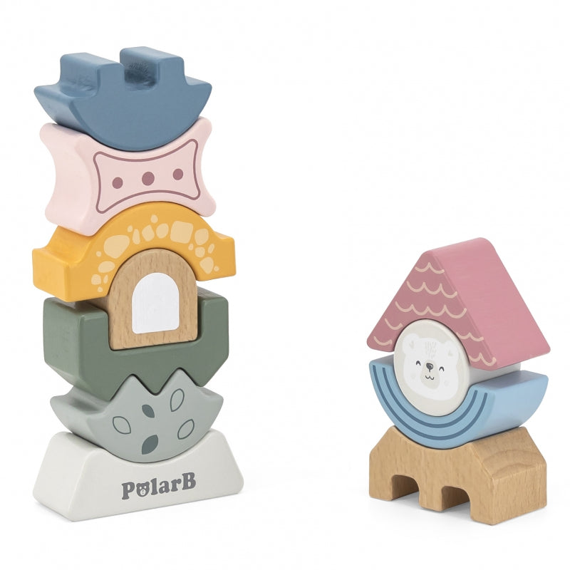 Viga PolarB fa toronyépítő puzzle