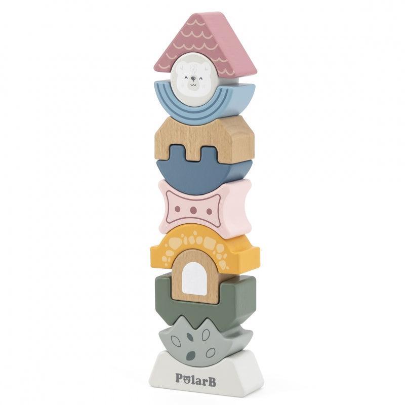 Viga PolarB fa toronyépítő puzzle