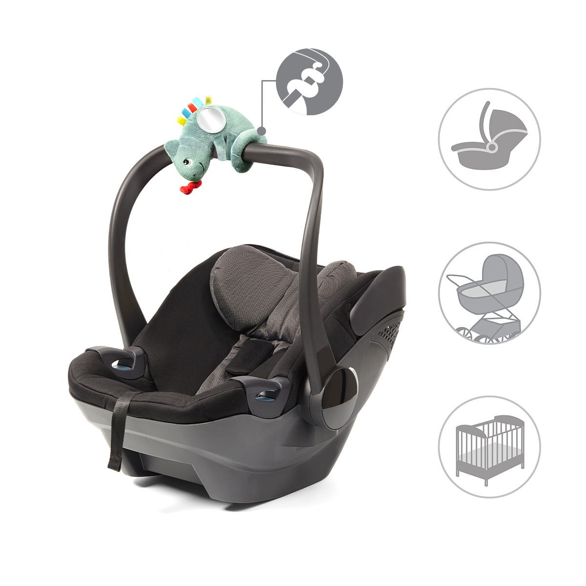 BabyOno FAIRY TALES CHAMELEON CHARLES babakocsi függőjáték