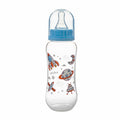 AKUKU keskeny szájú cumisüveg lassú átfolyású etetőcumival – Kék, 250 ml