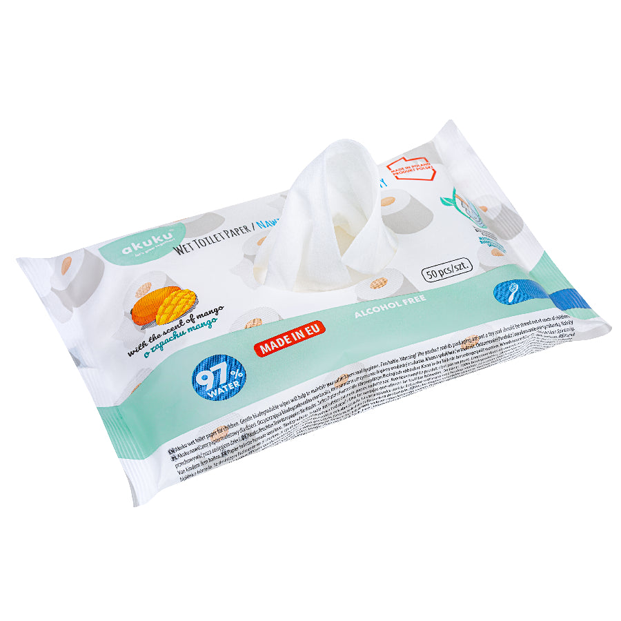 AKUKU mangóillatú nedves WC papír – 50 db