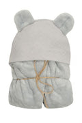 MATEX Koala Muslin kapucnis babatakaró biztonsági övnyílásokkal – 95 × 95 cm