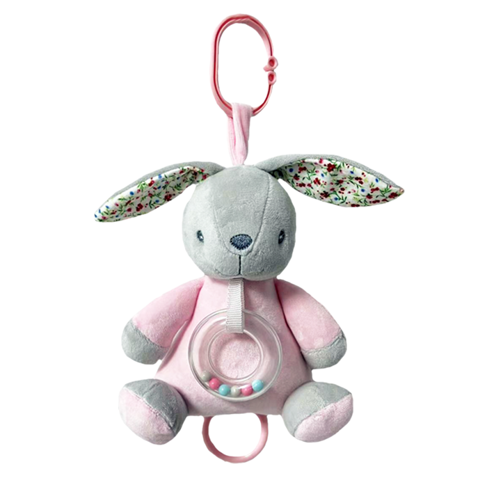 AXIOM zenélő nyuszi plüssjáték – Rózsaszín-18 cm