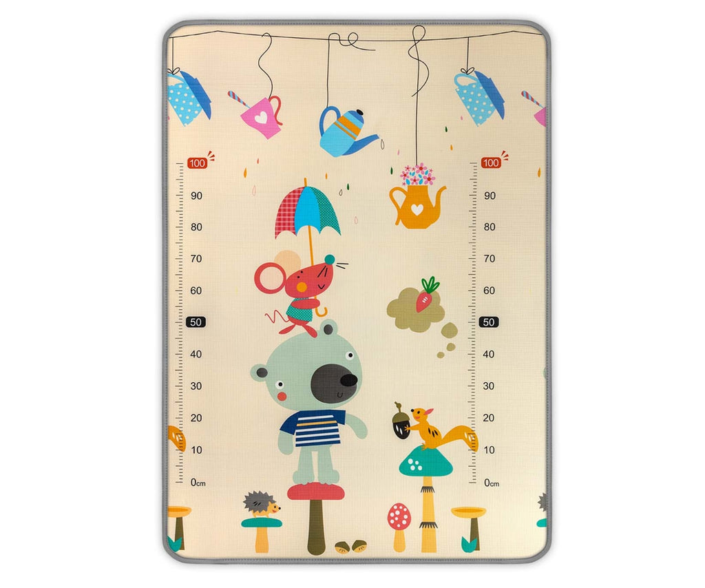 Milly Mally kétoldalas feltekerhető habszivacs játszószőnyeg – Macik és bálnák, 120 × 178 cm