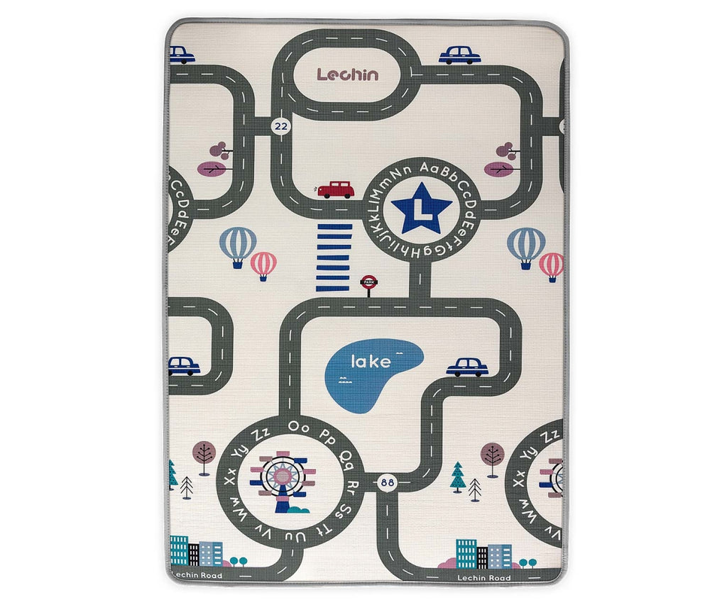 MILLY MALLY Kinder City kétoldalas feltekerhető habszivacs játszószőnyeg – 178 × 120 cm