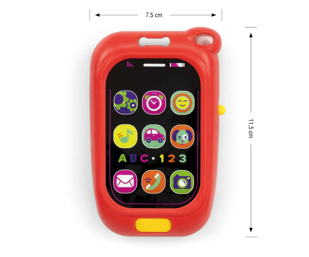 MILLY MALLY First Phone zenélő játék telefon 9 gombbal – Piros