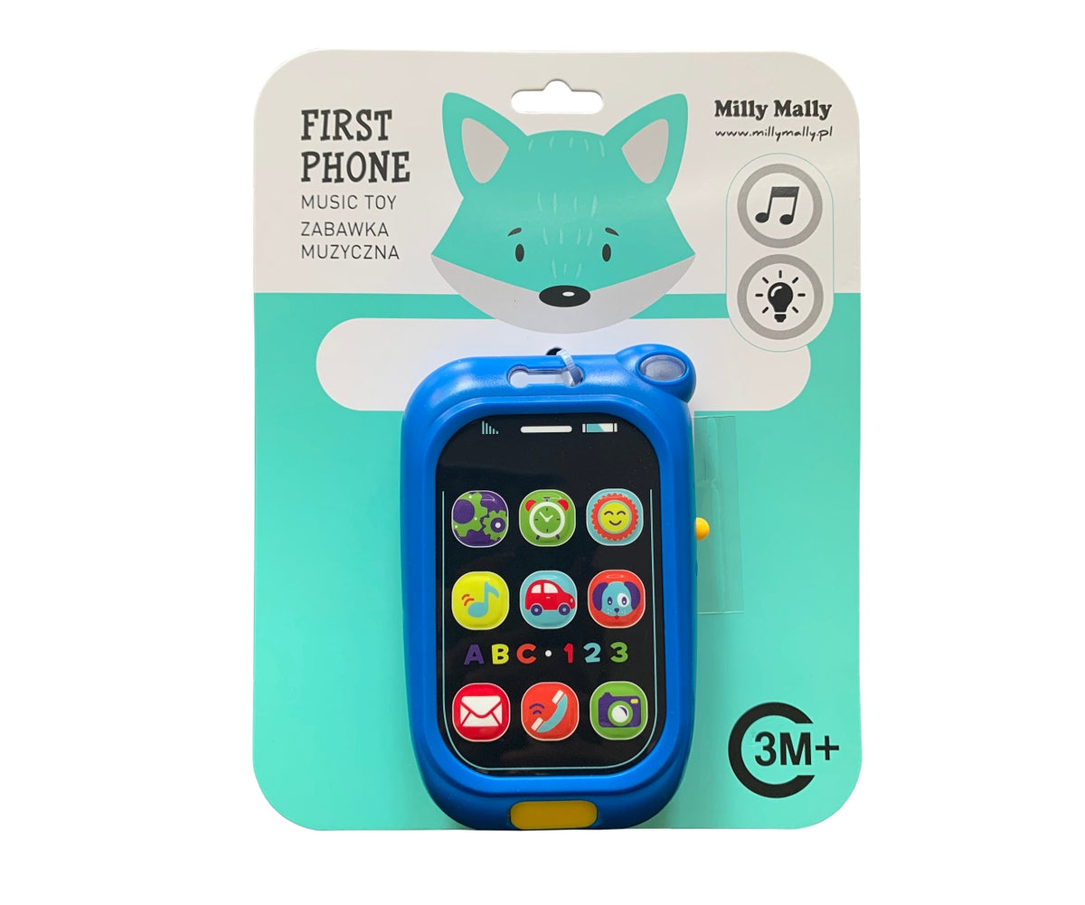 MILLY MALLY First Phone zenélő játék telefon 9 gombbal – Kék