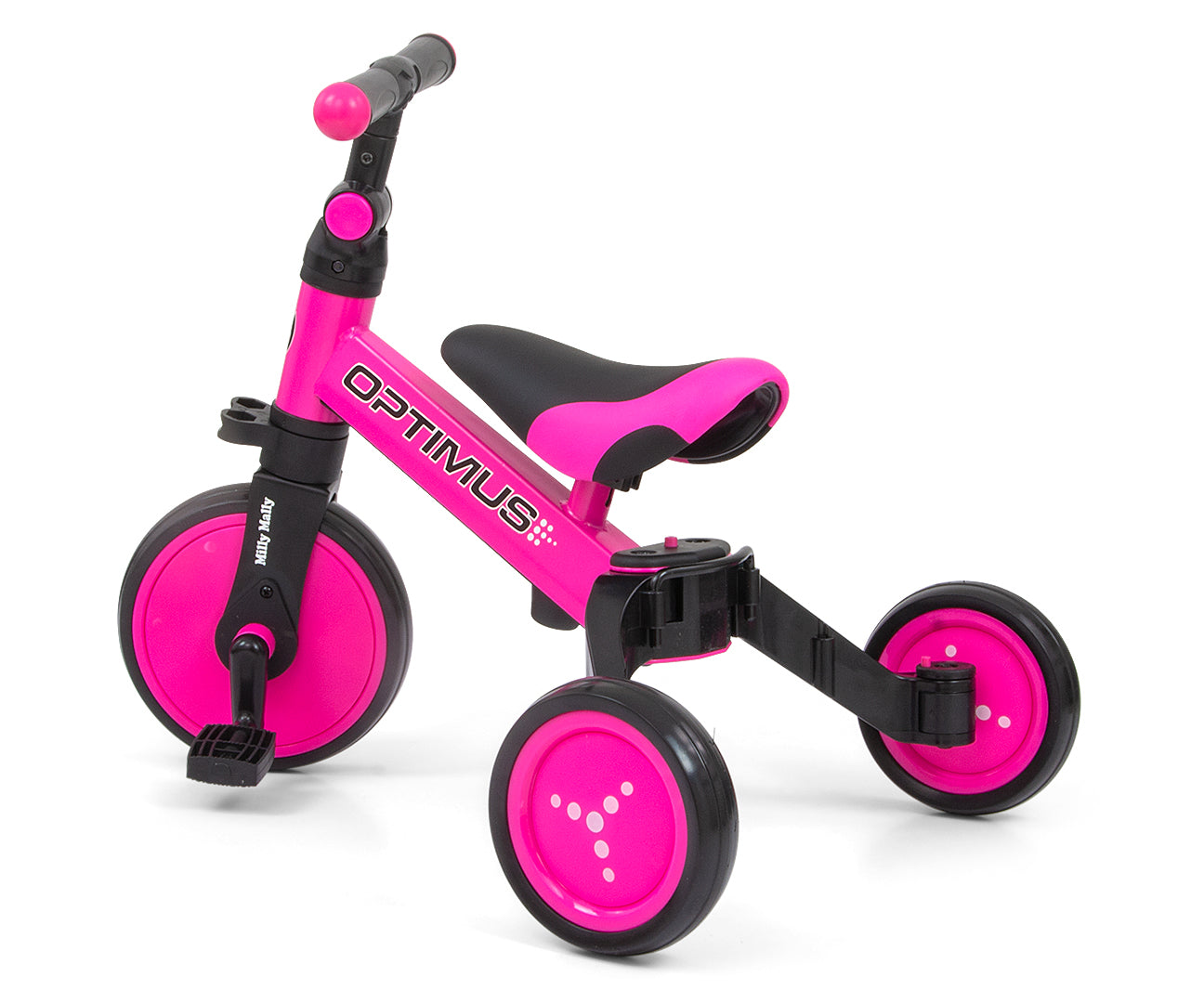 Milly Mally Optimus 3 az 1-ben tricikli és futóbicikli – Pink