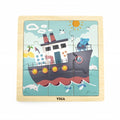 Viga fa hajós fejlesztő puzzle 9 darabos