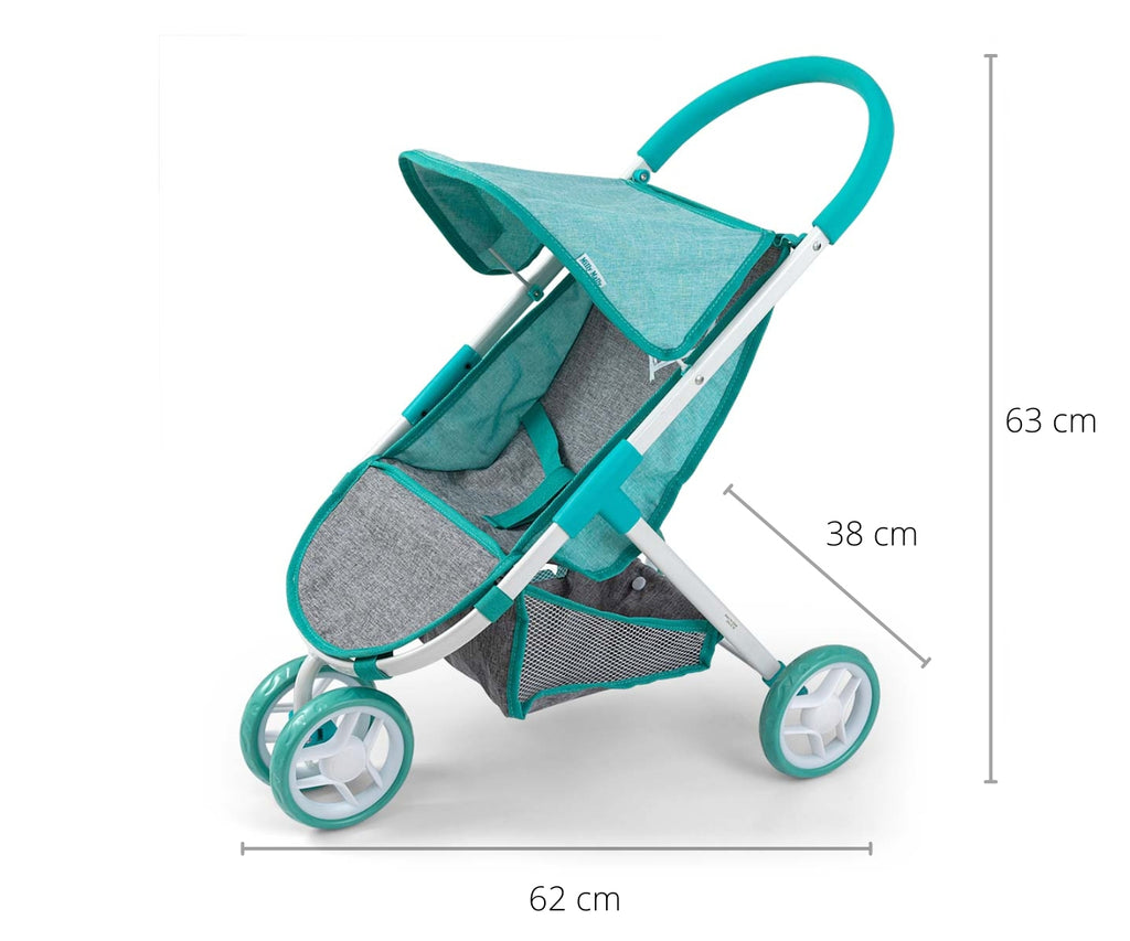 MILLY MALLY Susie Prestige játék babakocsi – Menta