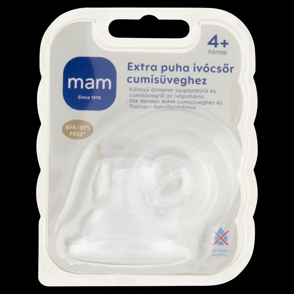 MAM Extra puha szim. ivócsőr tanulópohárhoz 4+ hónap DUPLA