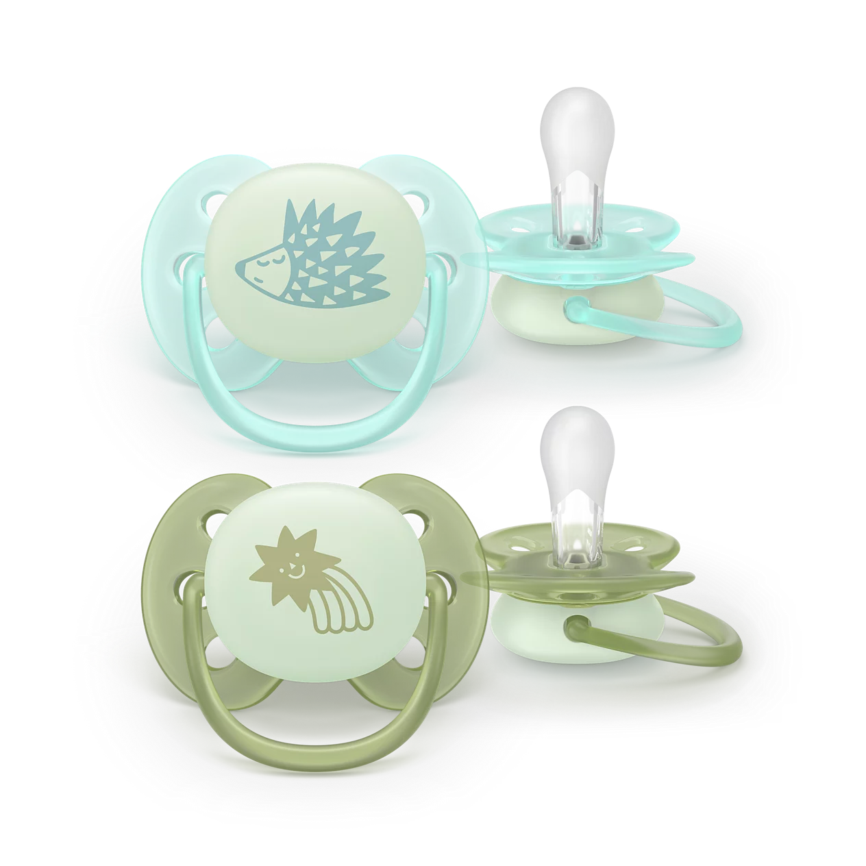 Philips Avent SCF094/01 Ultra Soft Nighttime cumi 0–6 hó – Süni és Oroszlán (2 db)