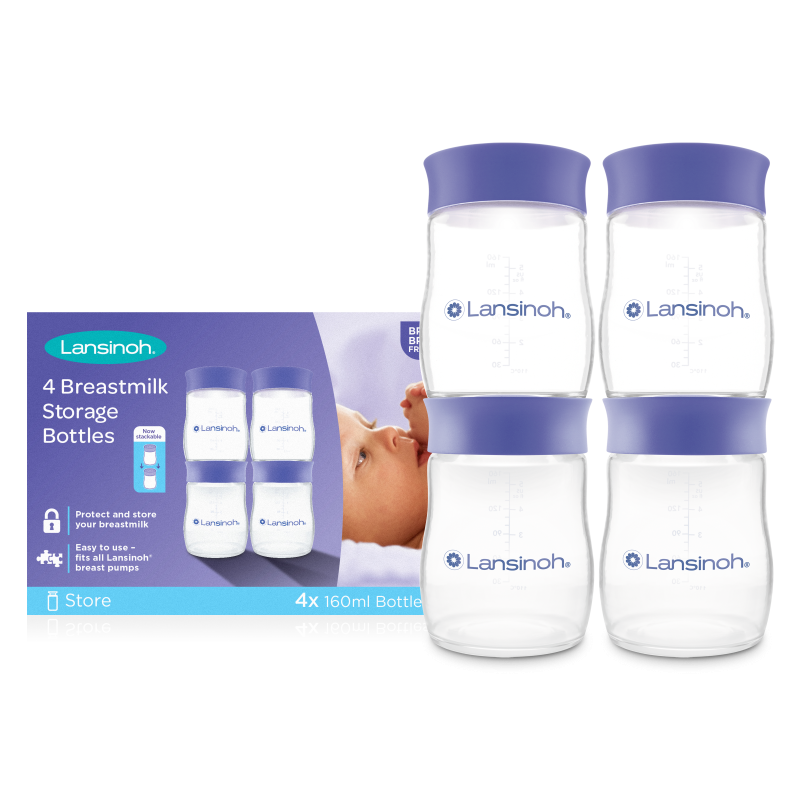 Lansinoh anyatejtároló palack fedéllel 160 ml 4 db