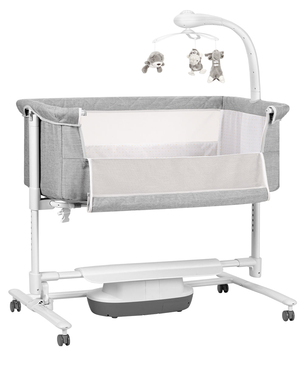 Carrello Bloom 3 az 1-ben elektromos bölcső és babaöböl – Anchor Grey Wooden
