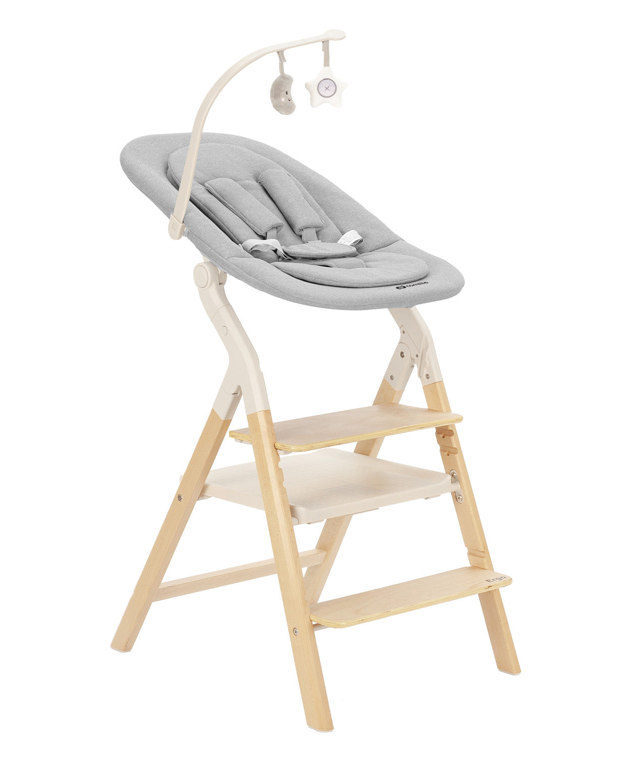 Carrello Ergo 4 az 1-ben etetőszék és tanulótorony (0-110 kg) - Sugar Beige (CRL-16701)