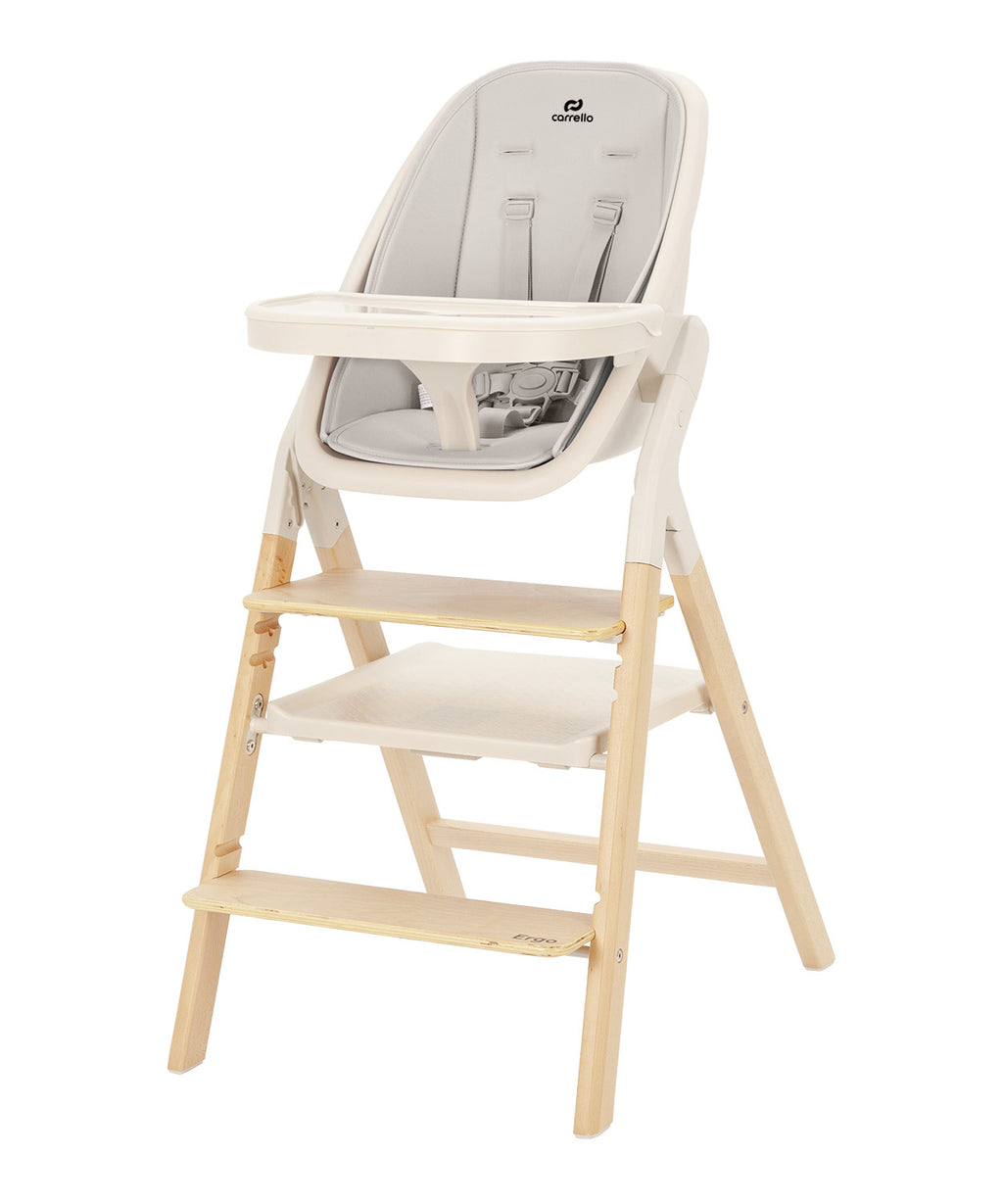 Carrello Ergo 4 az 1-ben etetőszék és tanulótorony (0-110 kg) - Linen Beige (CRL-16701)