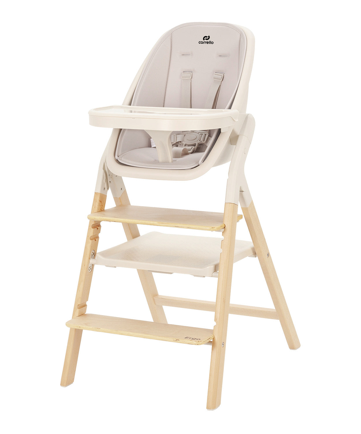 Carrello Ergo 4 az 1-ben etetőszék és tanulótorony (0-110 kg) - Sugar Beige (CRL-16701)