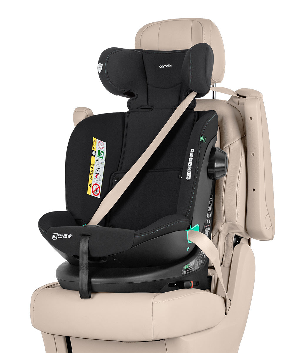 Carrello Sirius I-Size 360° Forgatható Autósülés 40–150 cm – Absolute Black (CRL-8808)